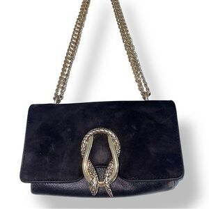 Black Gold Snake Chain Handbag